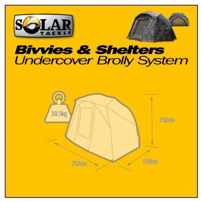 Solar Système de Brolly Undercover Camo