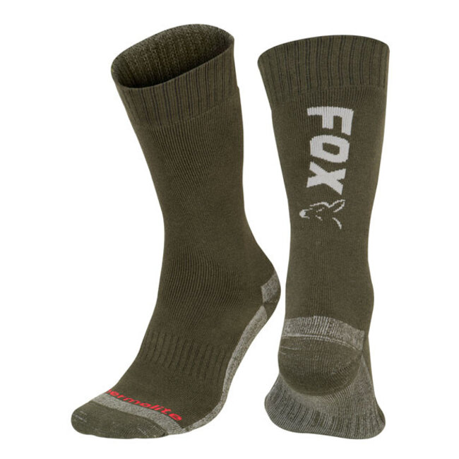 FOX Chaussettes thermo vertes/argentées