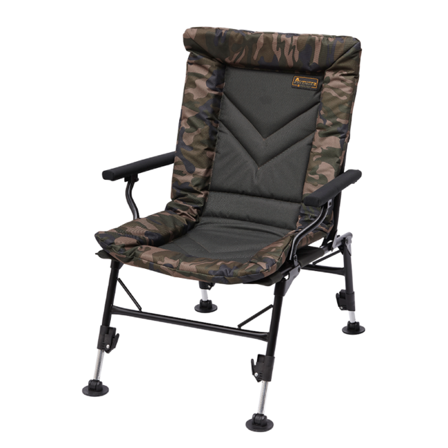 Prologic Chaise Avenger Comfort Camo avec accoudoirs et housses