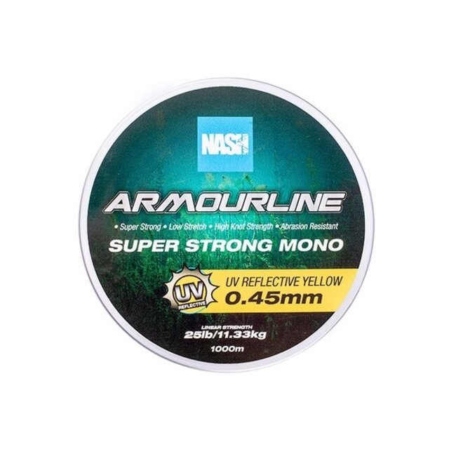 Nash Armourline Super Strong Mono - Jaune UV - 1000m