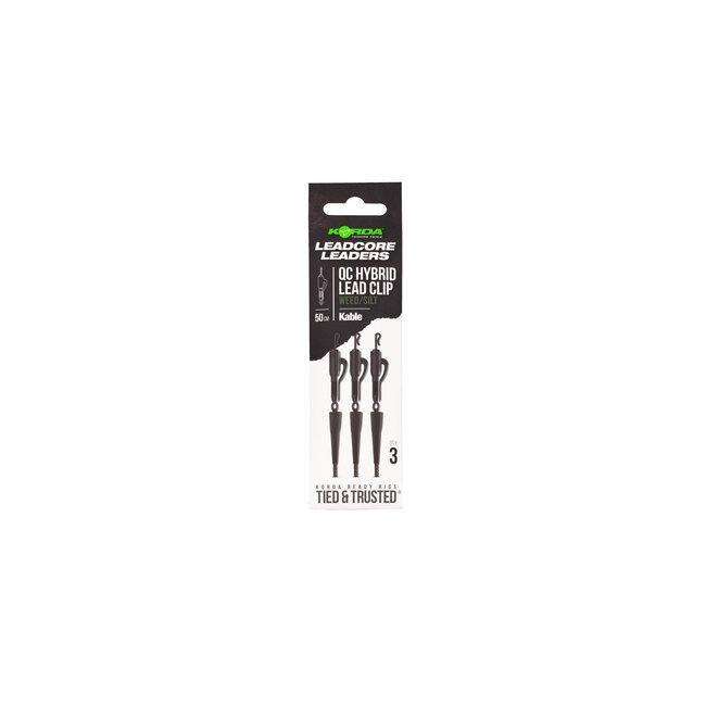 Korda Kable Leadcore Plomb Hybrid Lead Clip QC Swivel | 50cm