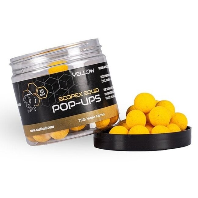 Nash Scopex Squid Pop Ups - Jaune