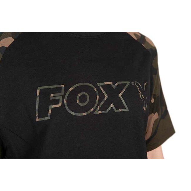FOX T-Shirt Outline noir/camo
