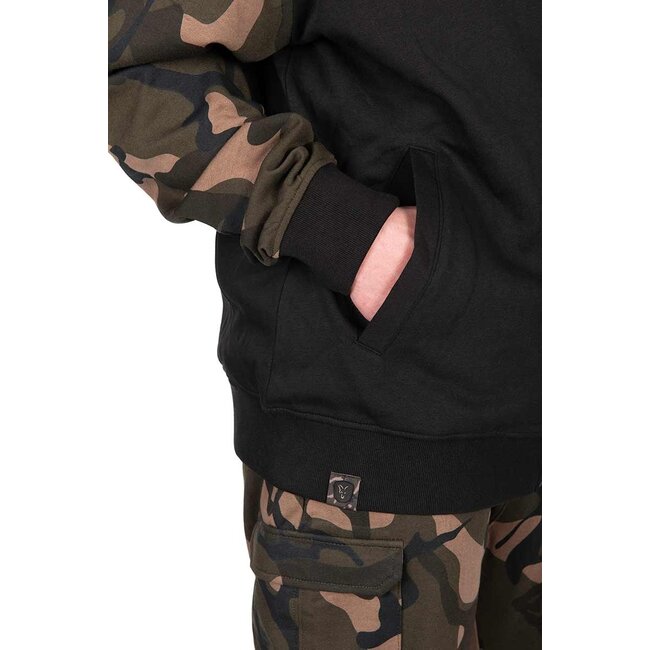 FOX LW Noir / Camo Split Zip Hoody