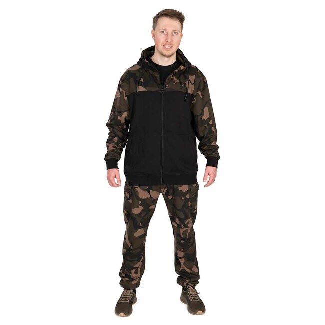 FOX LW Noir / Camo Split Zip Hoody