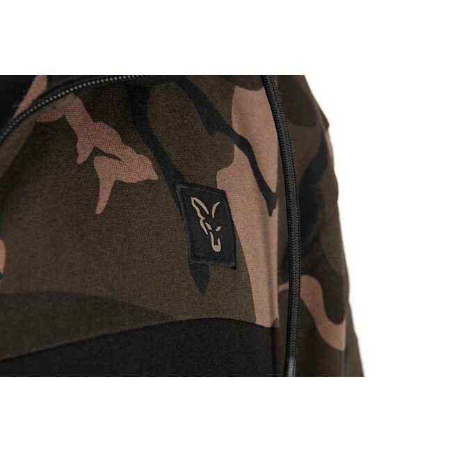 FOX LW Noir / Camo Split Zip Hoody