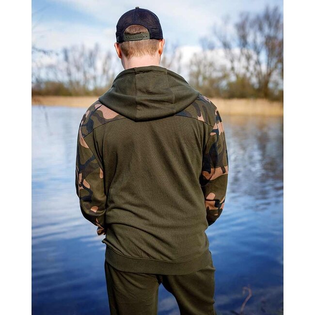 FOX Hoody Khaki / Camo Split Zip Hoody