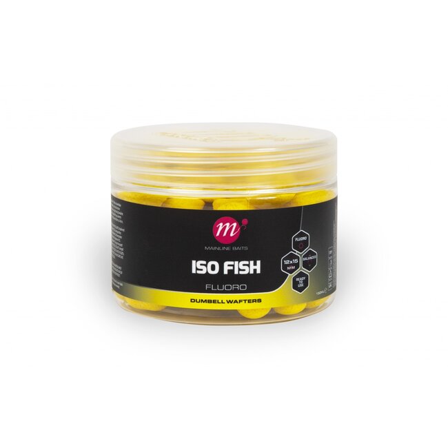 Mainline Iso Fish - Dumbell Wafters fluorescents - 12 x 15mm