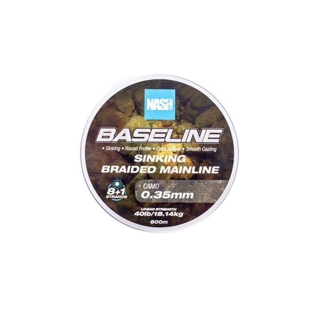 Nash Baseline Sinking Braid - Camo - 600m