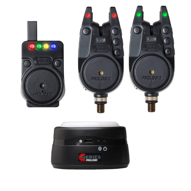 Prologic Série C - Kit d'alarme contre les morsures 2+1 | Rouge / Vert