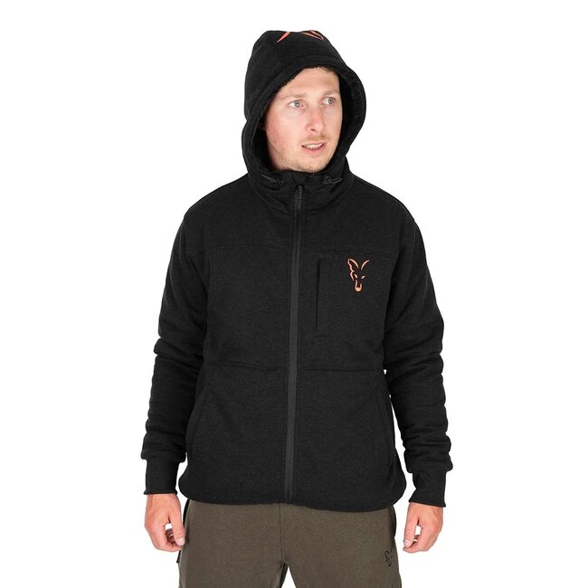 FOX Collection Sherpa Jacket Black & Orange