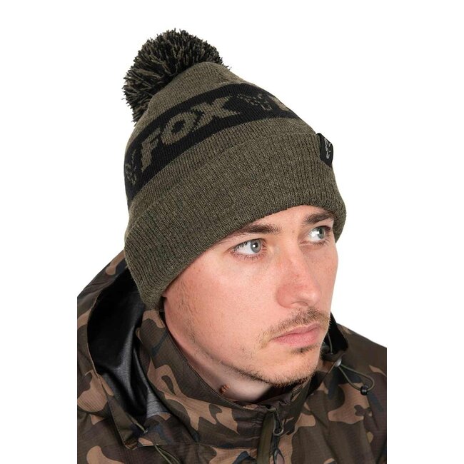 FOX Collection Bobble hat | Green & Black