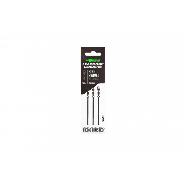 Korda Kable Leadcore Leader Ring Swivel - 50cm