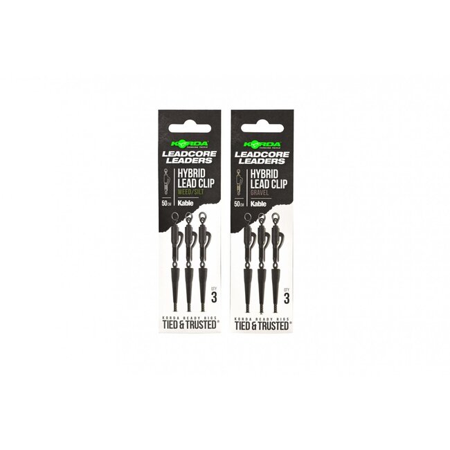 Korda Clip de plomb hybride Leadcore Leader - 50cm