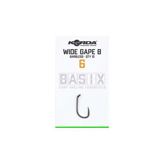 Korda Basix Wide Gape - Sans ardillon - (Hameçon à carpe)