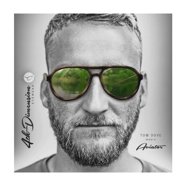 Korda Lunettes de soleil Aviator | monture tortue | verre marron