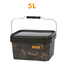 FOX Seau carré Camo | 5 litres | seau