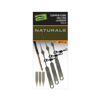 FOX EDGES Naturals Copper Core Heli Leaders x3