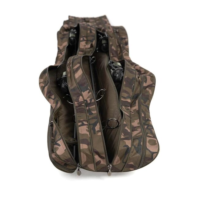 FOX Camolite 6 Rod Hardcases - Étui pour six cannes à pêche en style Fox Camo