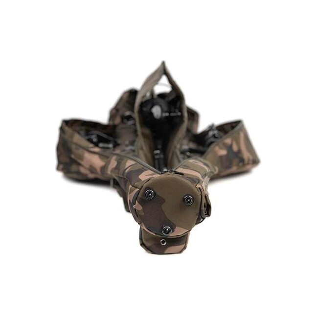 FOX Camolite Tri Sleeves - Fourreau étanche pour 3 cannes avec moulinets, disponible en 10ft, 12ft et 13ft