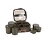 FOX Camolite 6 Pot Hookbait Case - Sacoche à hameçons résistante à l'eau avec 6 pots en Fox Camo
