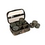 FOX Camolite 8 Pot Hookbait Case - Sacoche à hameçons résistante à l'eau avec 8 pots en Fox Camo