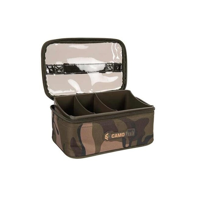 FOX Camolite Large Lead & Bits Bag - Sac à plombs résistant à l'eau et au design Fox Camo