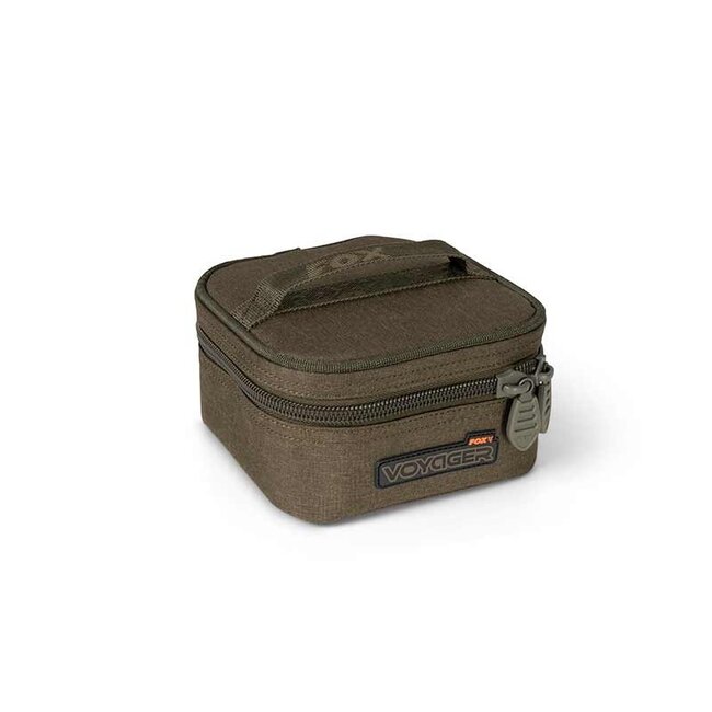 FOX Voyager 6 Pot Hookbait Case pour le stockage des hameçons, des dips et des liquides