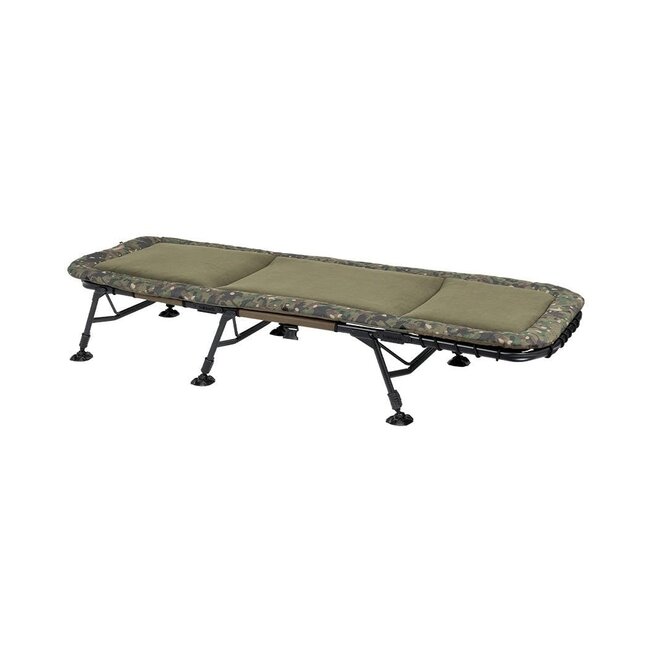Trakker RLX 6 Leg Bed - Lit de pêche de luxe avec support lombaire réglable et pieds stables