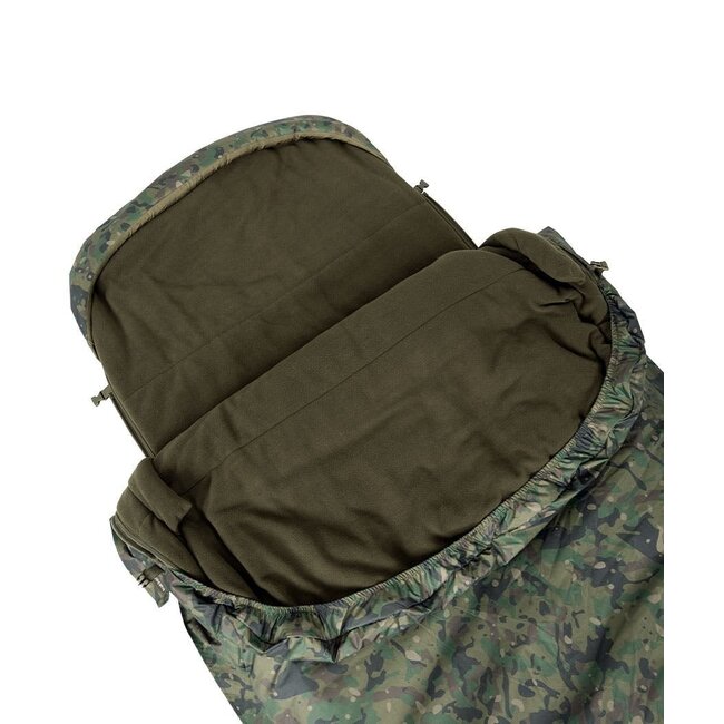 Trakker Sac de couchage 365 Camo - Isolation haute technologie avec doublure réversible pour une utilisation 5 saisons