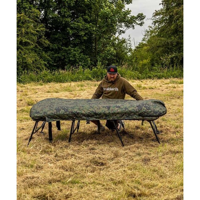 Trakker Sac de couchage 365 Camo - Isolation haute technologie avec doublure réversible pour une utilisation 5 saisons