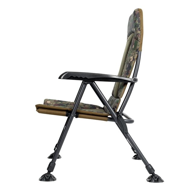 Trakker Chaise inclinable RLX - Chaise de pêche confortable avec dossier réglable et Trakker Camo