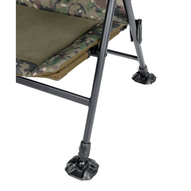 Trakker RLX Recliner Tall - Fauteuil réglable et confortable à motif camouflage pour l'extérieur