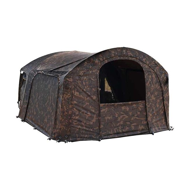 FOX Extensions Frontier Camo Deluxe pour plus d'ombre et de confort dans le bivvy