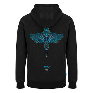 Kumu Sweat à capuche Take Flight - kingfisher design
