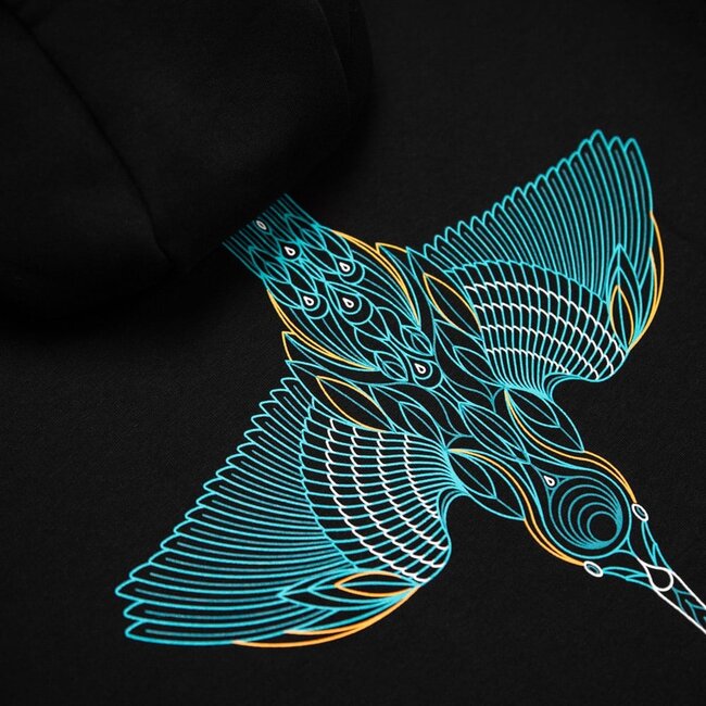 Kumu Take Flight Hoodie martin-pêcheur avec tissu brossé doux et luxueux et sweat à capuche