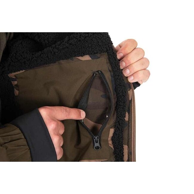 FOX Sherpa Tec Jacket - Veste d'hiver avec Sherpa Fleece - Khaki - Imperméable