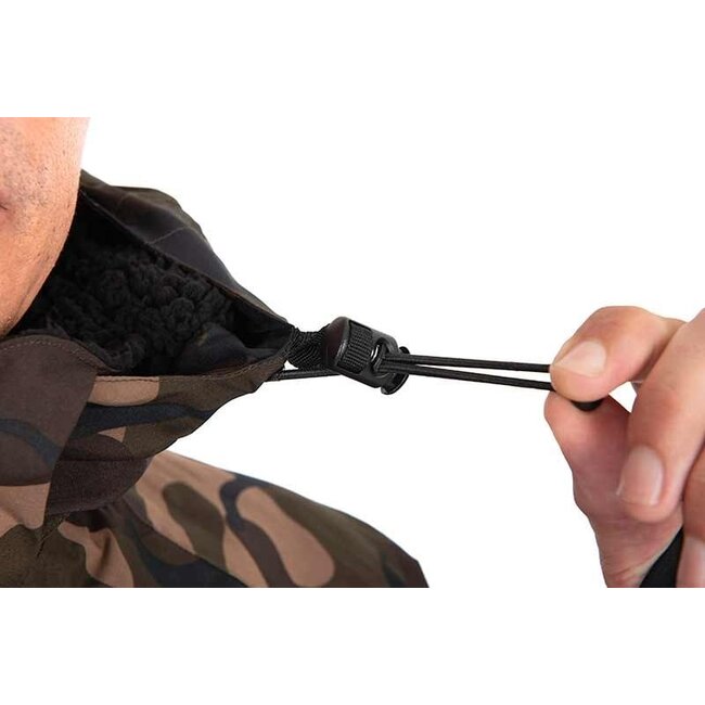 FOX Sherpa Tec 3/4 Jacket - Veste d'hiver avec Sherpa Fleece - Camo - Waterproof