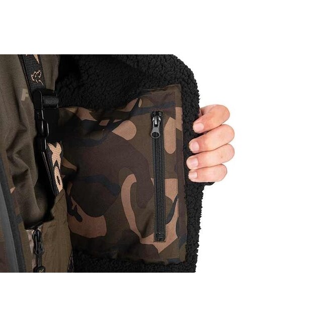 FOX Sherpa Tec 3/4 Jacket - Veste d'hiver avec Sherpa Fleece - Camo - Waterproof