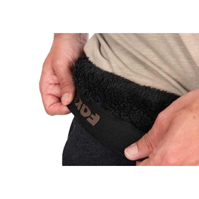 FOX Collection Sherpa Joggers - Black/Orange - Pantalon de jogging chaud avec doublure en sherpa