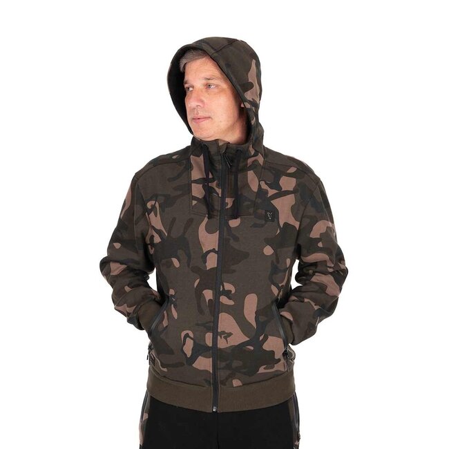 FOX Premium 310 Zipped Hoodie Camo - Hoodie luxueux et chaud avec fermeture à glissière complète
