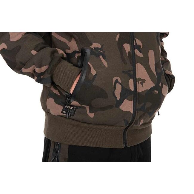 FOX Premium 310 Zipped Hoodie Camo - Hoodie luxueux et chaud avec fermeture à glissière complète