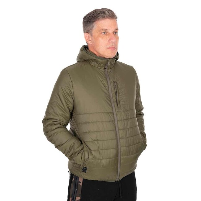 FOX Veste QUILTED 100 Olive - Légère, chaude et confortable avec capuche