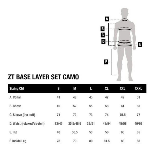 Nash ZT Base Layer Set - Camo - 2pcs