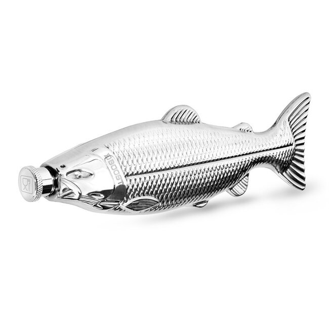 Delphin Inox Hip Flask Boost - gourde en acier inoxydable en forme de poisson d'une capacité de 140 ml