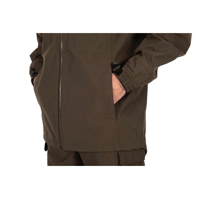 FOX Veste RS25K ¾ - Veste technique imperméable pour l'extérieur en kaki.