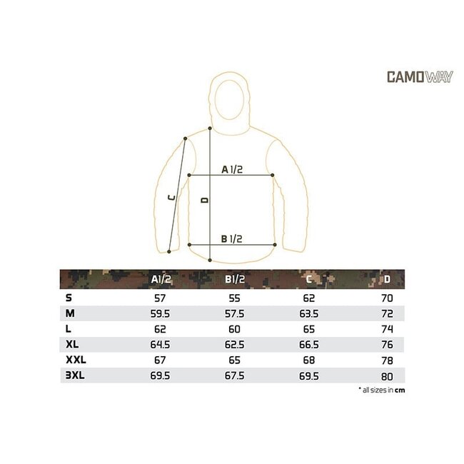 Delphin Veste CamoWAY - Protection thermique légère pour les activités de plein air