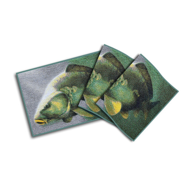 Delphin Tapis de carpe 3D - Paillasson compact avec motif unique de carpe sous-marine