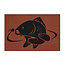 Delphin Tapis Carpe - Paillasson noir avec motif de carpe accrocheur
