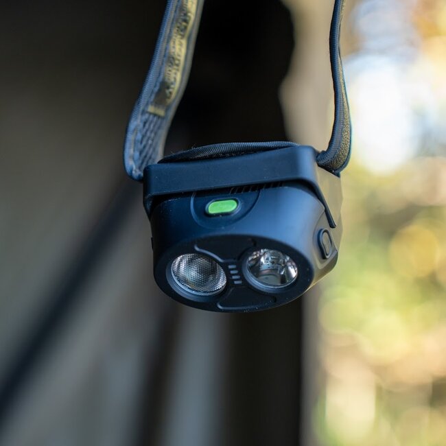 RidgeMonkey VRH300X Pro Lampe frontale USB rechargeable avec 5 modes de couleur